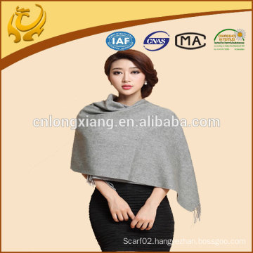 China Factory Yarn Dyed Wholesale Ladies Cashmere Shawl